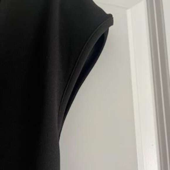 Black Jumpsuit Sz 4 Nicole Miller V-Neck Career Office Professional - Picture 5 of 10